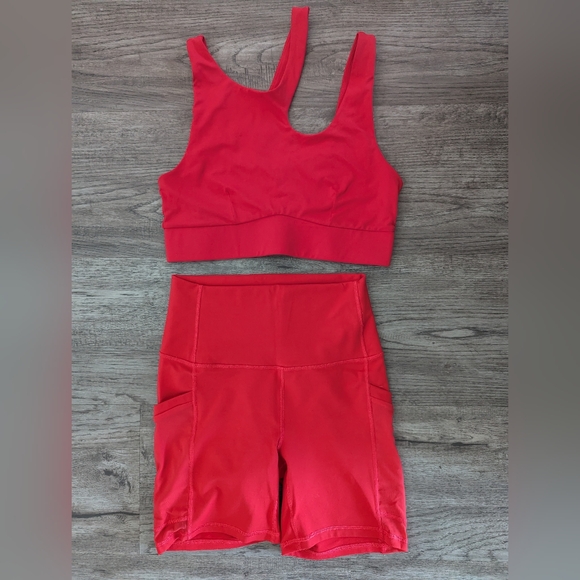 Fabletics Set, Red, Small - Picture 1 of 6